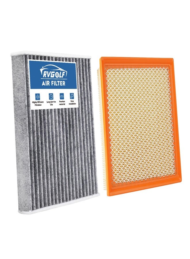 RVgolf Engine+Cabin Air Filters Fit for 2013-2018 Toyota Avalon＆Lexus ES350 3.5L, 2012-2017 Camry 3.5L, 2014-2019 Highlander 2.7L & 3.5L Engine Air Filter Replace Accessories CA10755 CF10285 - Image 1
