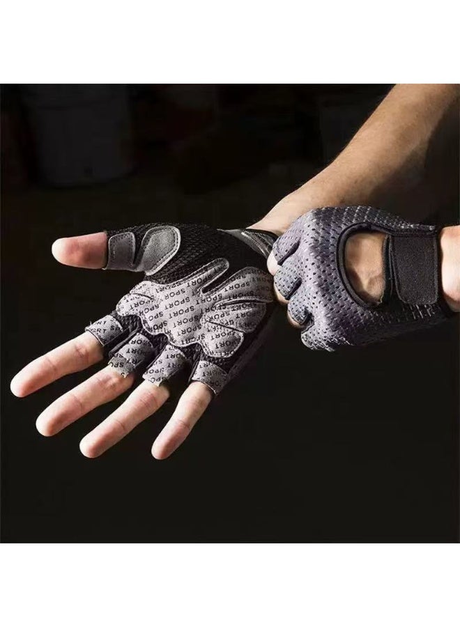 Joudi Gym Hand Gloves, Full Palm Protection with Anti-Slip Grip, Breathable and Durable Workout Gloves, Lightweight with Adjustable Straps, Ideal for Weightlifting, Gym, Cycling, Men and Women - Image 2
