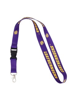 Desert Cactus Western Illinois University Lanyard Wiu Leathernecks Car Keys Id Badge Holder Keychain Detachable Breakaway Snap Buckle (Purple Bulldog)  - Image 1