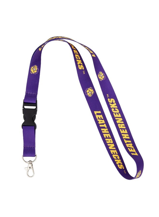 Desert Cactus Western Illinois University Lanyard Wiu Leathernecks Car Keys Id Badge Holder Keychain Detachable Breakaway Snap Buckle (Purple Bulldog) - Image 1