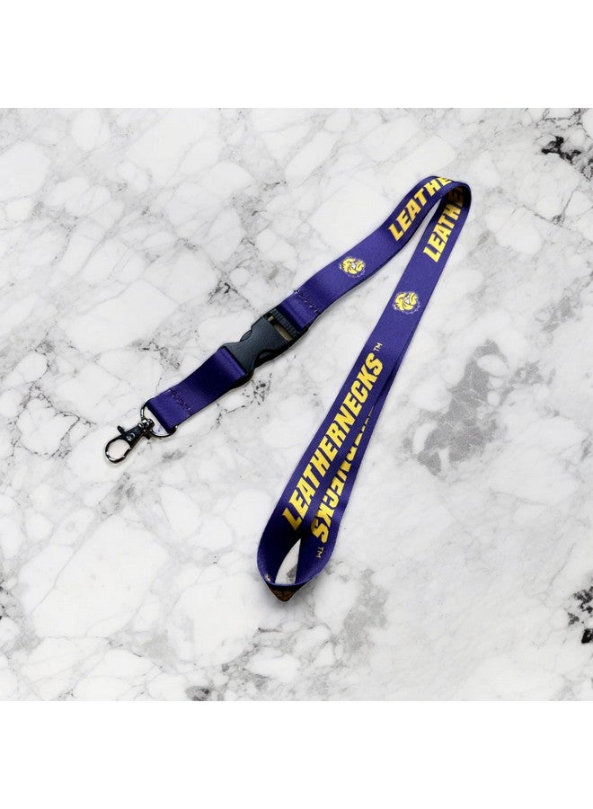 Desert Cactus Western Illinois University Lanyard Wiu Leathernecks Car Keys Id Badge Holder Keychain Detachable Breakaway Snap Buckle (Purple Bulldog) - Image 4