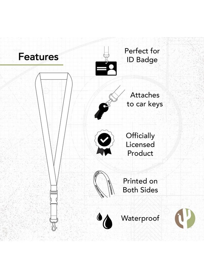 Desert Cactus Western Illinois University Lanyard Wiu Leathernecks Car Keys Id Badge Holder Keychain Detachable Breakaway Snap Buckle (Purple Bulldog) - Image 3