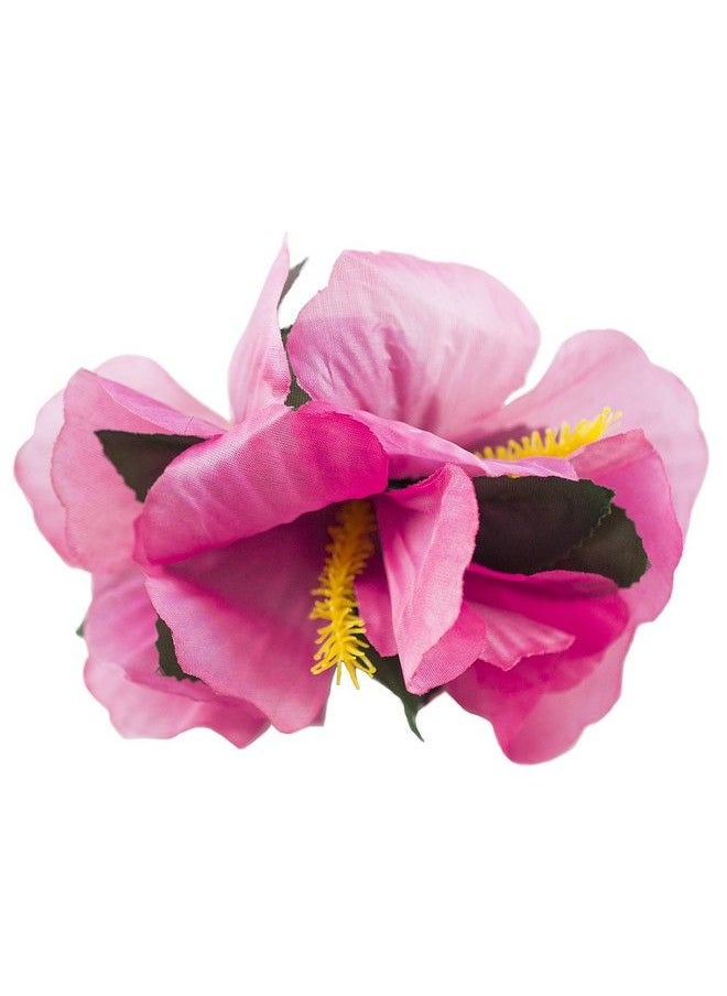 Super Z Outlet Hula Girl Hibiscus Color Assorted Flower Island Theme Hair Clips Event Decoration Supplies (12 Pack)  - Image 5