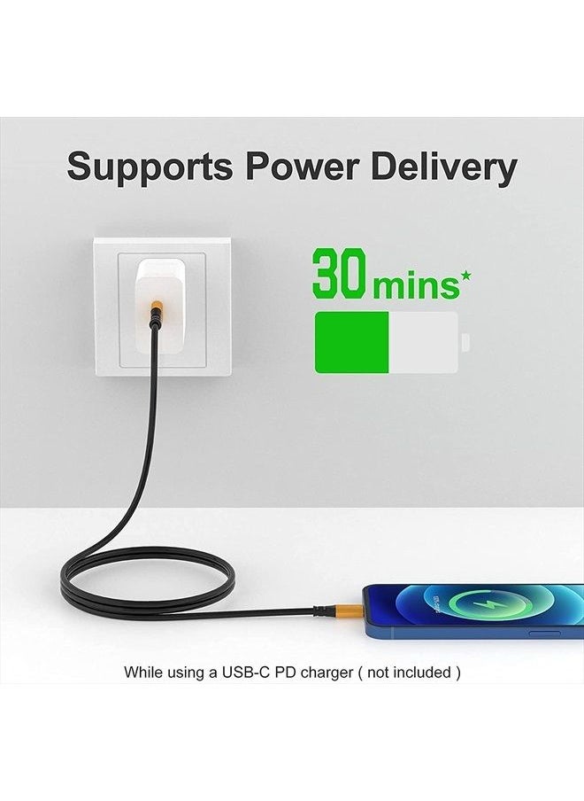 SMALLElectric 3Pack iPhone Charger Cable 6ft,MFI Certified Lightning Cable Long 6 Foot Charging Cord for Apple iPhone 14 13 12 11 Pro X XS Max XR/8 Plus/7 Plus/6/6s Plus/5s /5c/iPad Mini Air (Gold)  - Image 5