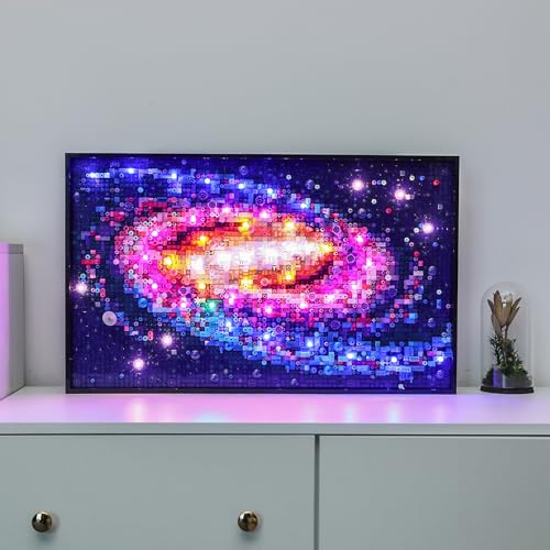 BRIKSMAX مجموعة إضاءة BRIKSMAX 20 لليغو نسخة التحكم عن بُعد لمجرة درب التبانة إضاءة LED مبتكرة متوافقة مع مجموعة ليغو الفنية 31212 غير مشمولة - Image 5