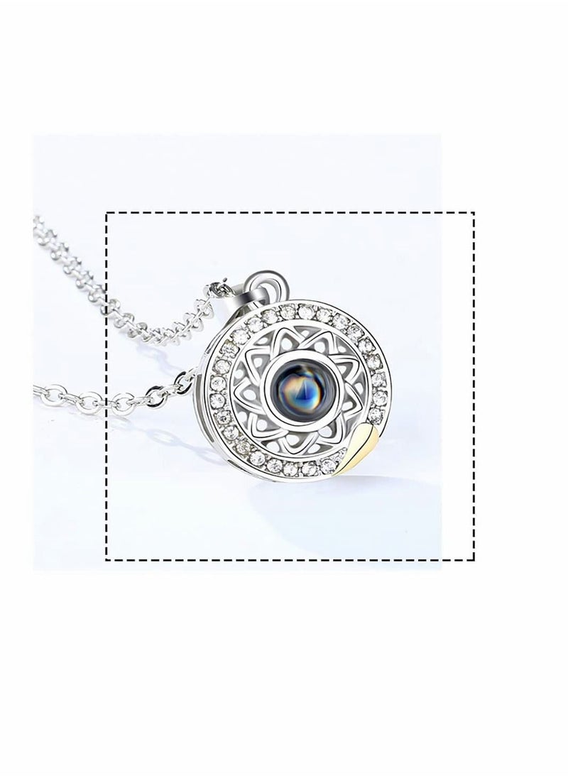 SYOSI - Two Souls One Heart Pendant Necklaces for Couple, Wishing Stone Creative Magnet Couples Necklace - Image 1