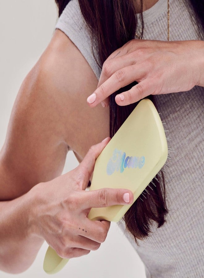 Mane Ready or Knot Detangling Curly Hair Brush - Anti-Static Metal Bristle Hair Brush for Straightening, Smoothing & Fighting Frizz - Provides Scalp with a Gentle Massage - Image 4