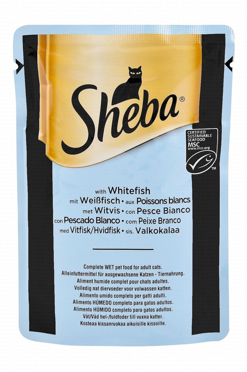 Sheba Wet Cat Food with Whitefish for Adult Cats - 85 gr - Image 1
