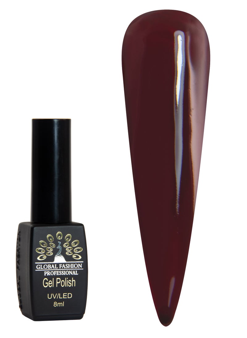 GLOBAL FASHION Global Fashion Black Elite Gel Polish | 132 Colors of Long-Lasting Elegance - 8ml | 016  - Image 1