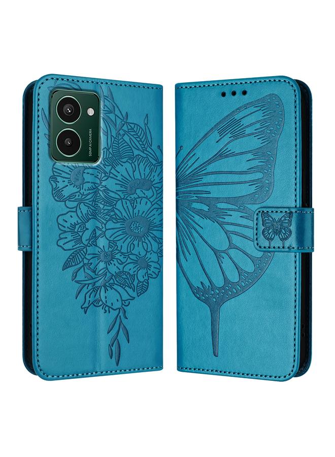 Green Tiger Case For HMD Pulse Pro Embossed Butterfly Leather Phone Case - Image 2