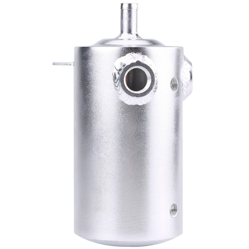 Aluminum Oil Catch Can: Premium Polished Aluminum, Carbon & Sludge Removal - Clear Level Tube, Easy Installation, Universal Oil Catch Tank for Most Cars And Trucks - Image 4