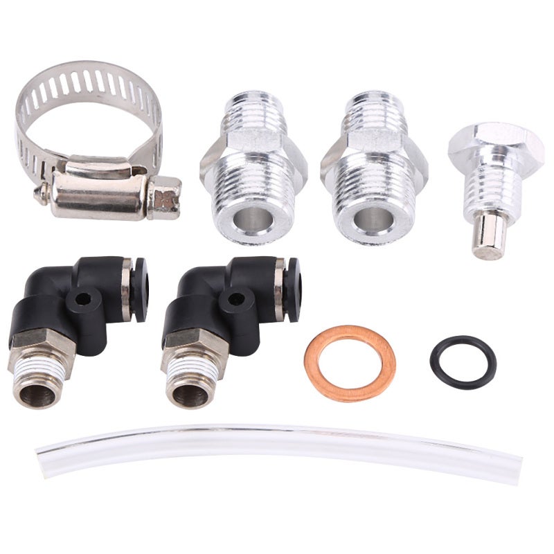 Aluminum Oil Catch Can: Premium Polished Aluminum, Carbon & Sludge Removal - Clear Level Tube, Easy Installation, Universal Oil Catch Tank for Most Cars And Trucks - Image 3