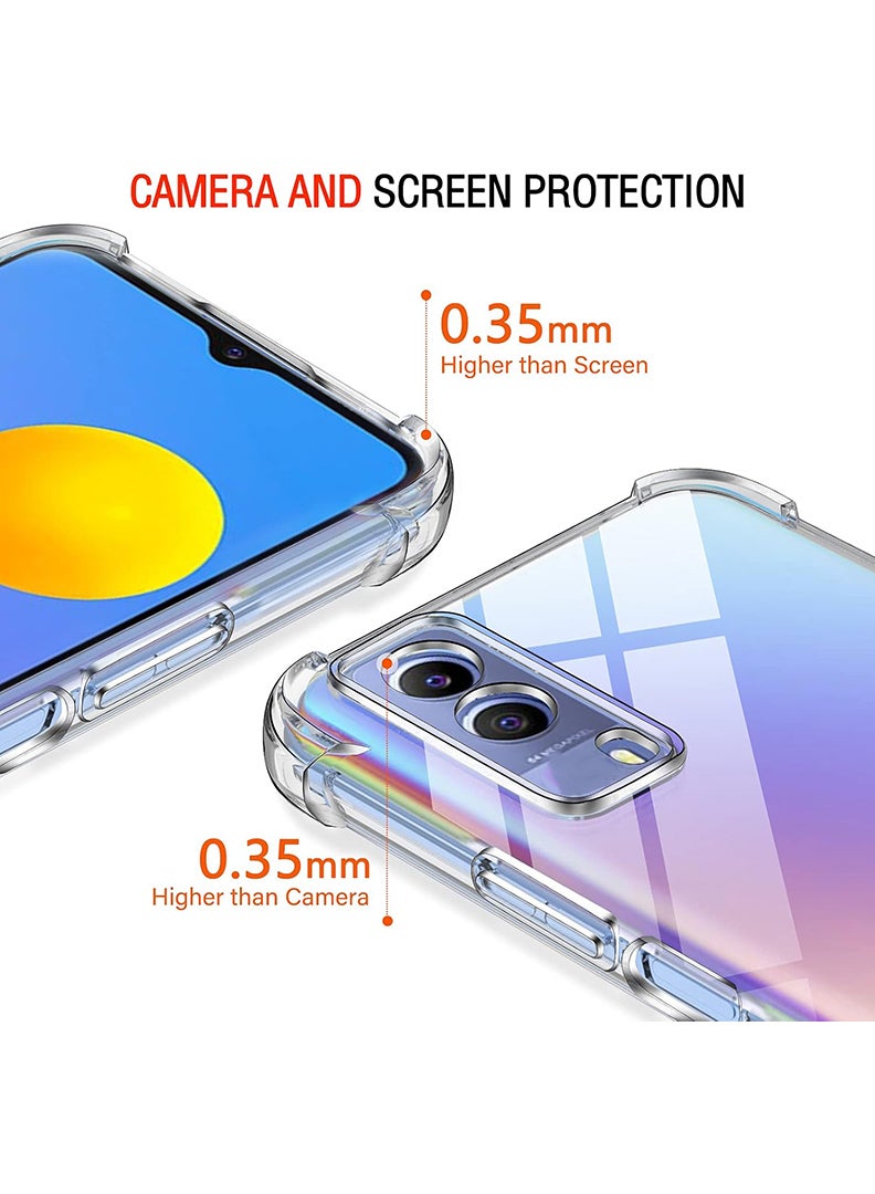 Theodor Vivo Y 53S Clear Case, Shock-Absorption TPU Cell Phone Cover with Reinforced Corners, Soft Flexible & Crystal Clear Protective Bumper Case - Image 4