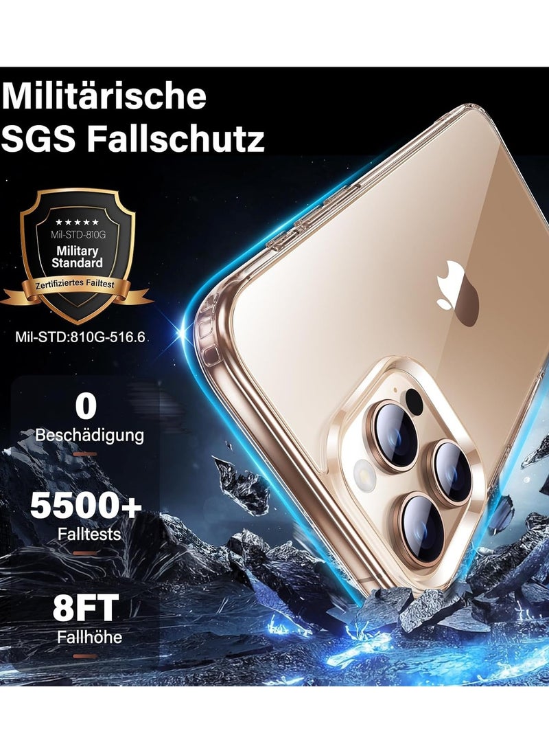YoYoTech [ 5 in 1 ]Compatible for iPhone 16 Pro Case 6.30' 2024 Cover with 2Pcs Screen Protector 2Pcs Lens Protector,Cleaning Kit,Shockproof Case [Top Grade Protection] [No Yellowing] Full Kit  - Image 4