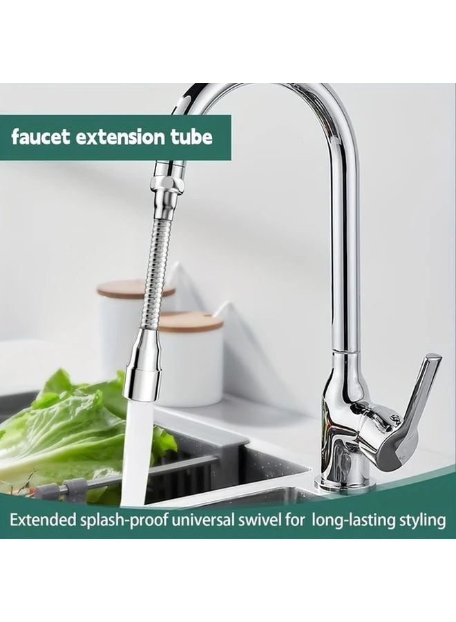 4.72inch Rotating Telescopic Hose 360 Degree Splash Proof Universal Swivel Inlet Faucet Extender For Kitchen Sink Bathtub - Image 3