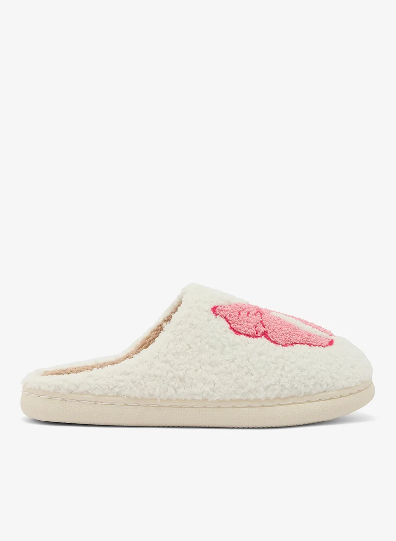 Ginger Bow Printed Bedroom Slippers
