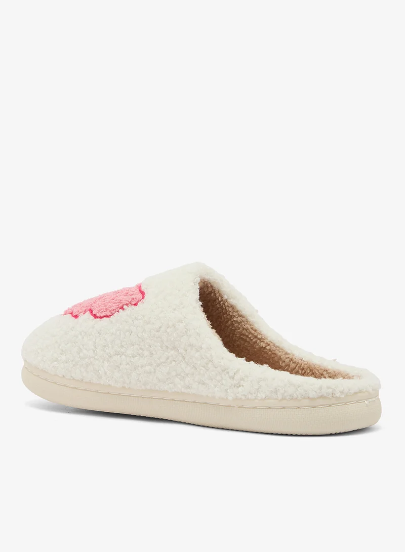 Ginger Bow Printed Bedroom Slippers