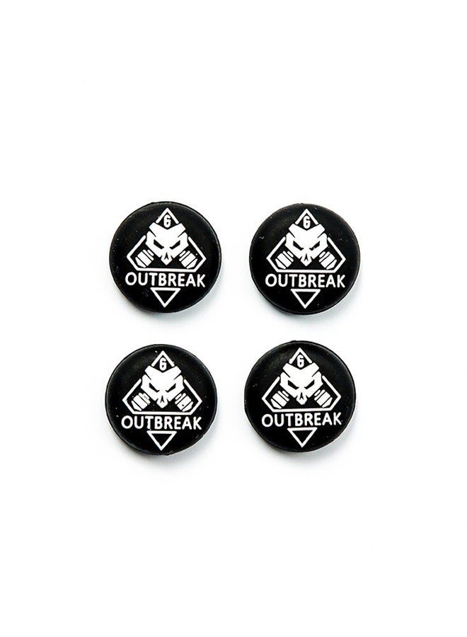 Alpha X 4-Piece Performance Thumbstick Grip OutBreak Theme Set for PS4/PS5 Controllers - Image 2