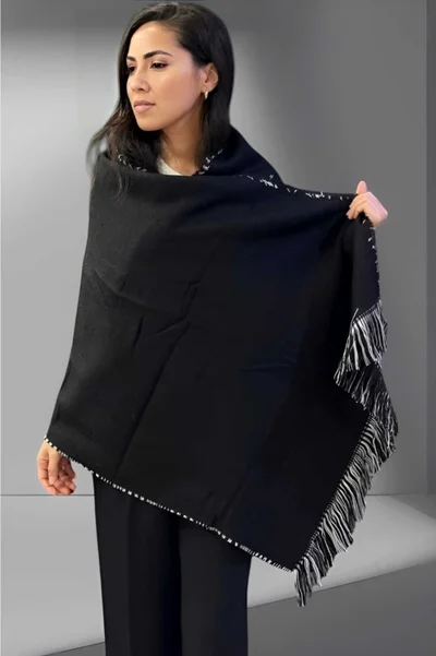 Tezzgelsin Women's Double-Sided Solid Color Soft Textured Shoulder Shawl Scarf (70CM x 180CM)
