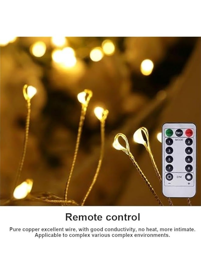 سلك نحاسي لأضواء العيد، خيوط أضواء LED لخلق جو سحري، أضواء مستديرة قابلة للتوصيل لحفلات العطلات والزفاف، زخارف داخلية وخارجية، (24 متر - 800 ضوء - قابلة للتوصيل) - Image 5