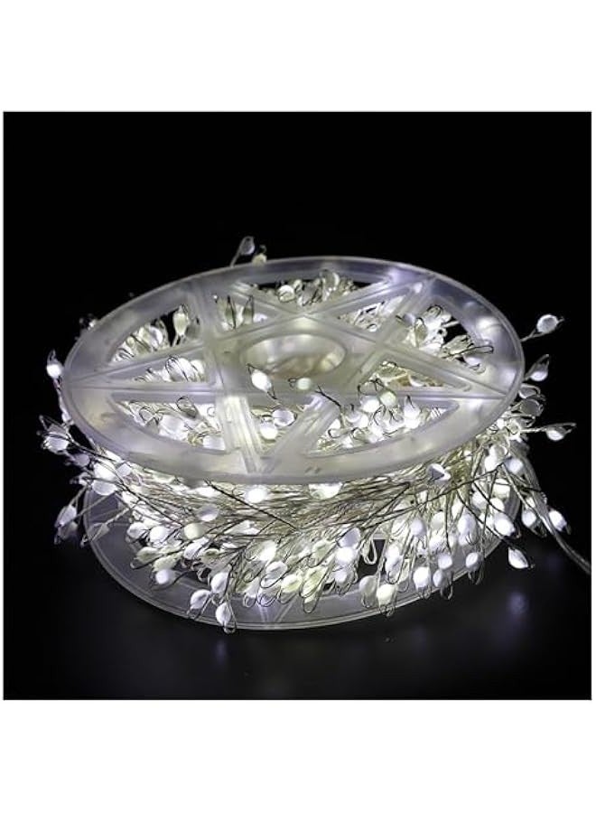 سلك نحاسي لأضواء العيد، خيوط أضواء LED لخلق جو سحري، أضواء مستديرة قابلة للتوصيل لحفلات العطلات والزفاف، زخارف داخلية وخارجية، (24 متر - 800 ضوء - قابلة للتوصيل) - Image 1