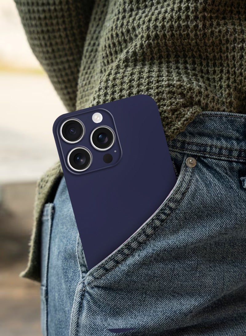 KZDOO ( for iPhone 15 Pro Max ) 3Packs Ultra Thin Case Cover Air Skin Series Back Cover Sturdy Durable Case Drop Protection Cover with Two Shockproof Screen Protectors - Transparent Blue - Image 5