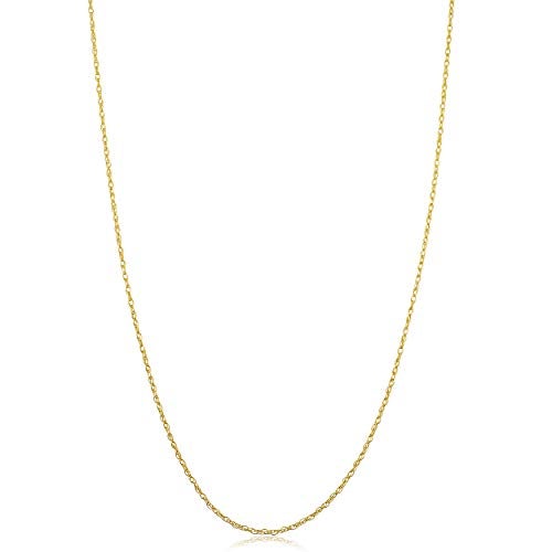 Kooljewelry Womens Classic Rope Chain - 14k Yellow Gold Pendant Necklace, Polished, Spring Ring - Image 1