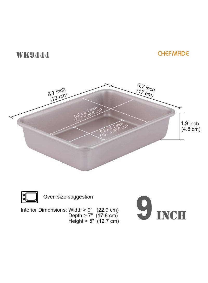 8.7 Inch Rectangle Cake Pan - Image 2