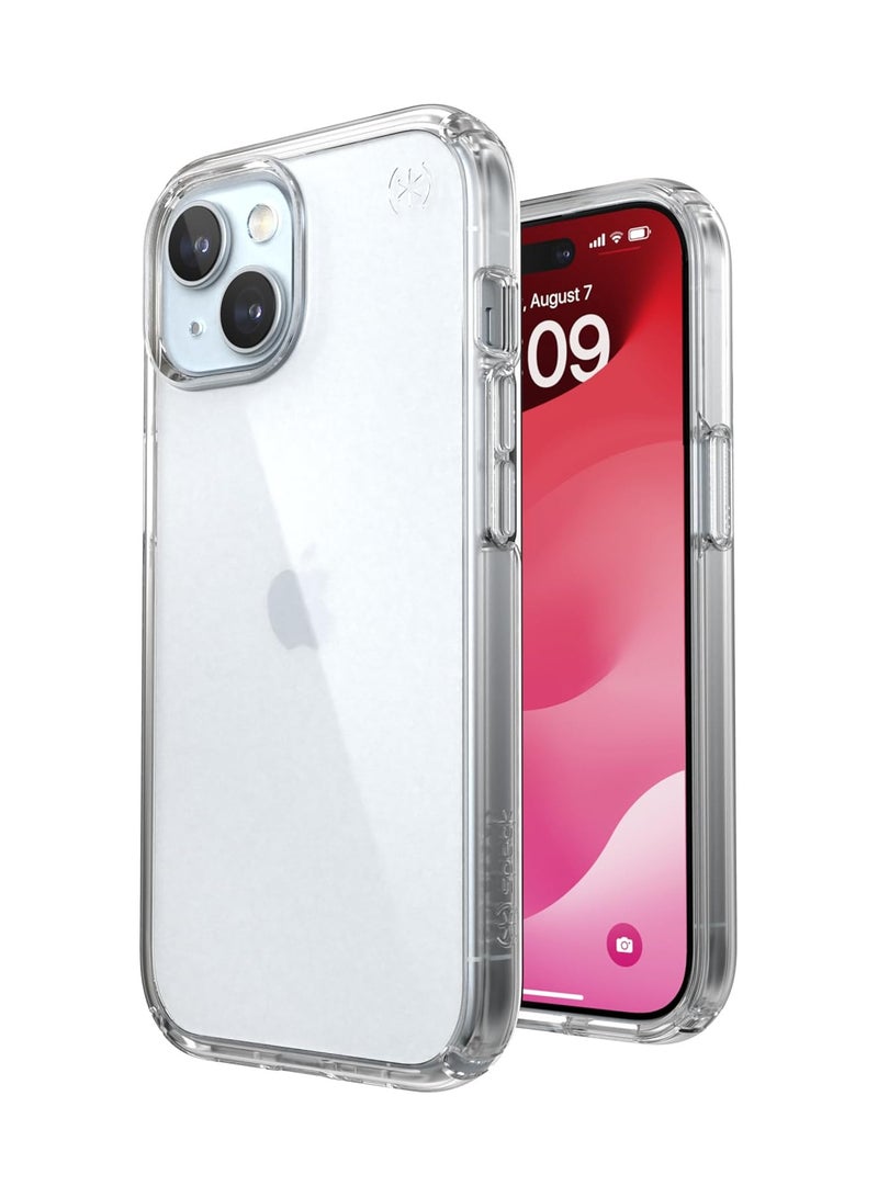 Speck Presidio Perfect-Clear iPhone 15 Case - Clear - Image 1