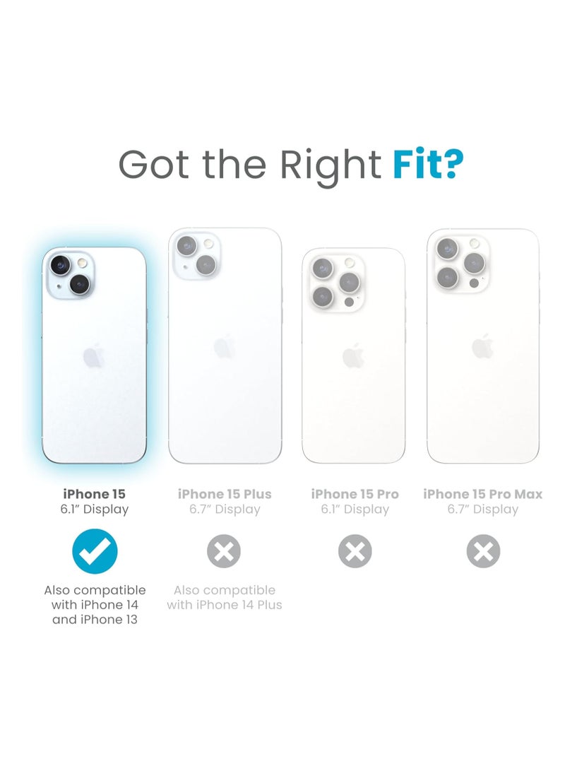 Speck Presidio Perfect-Clear iPhone 15 Case - Clear - Image 2