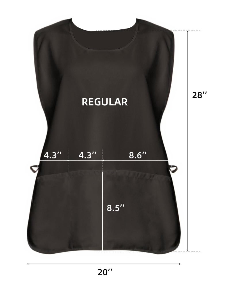 Argstar Unisex Waterproof Cobbler Apron with 3 Pockets for Women/Men, Dark Grey - Image 2