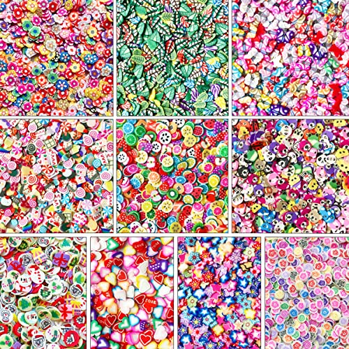 EHOPE 10000 PCS Nail Art Slices Fruits Slices Polyme Slices DIY Fruit Nail Art Supplies Making Kit Decoration Arts Crafts for Nail Art and Cellphone Decorations - Image 1