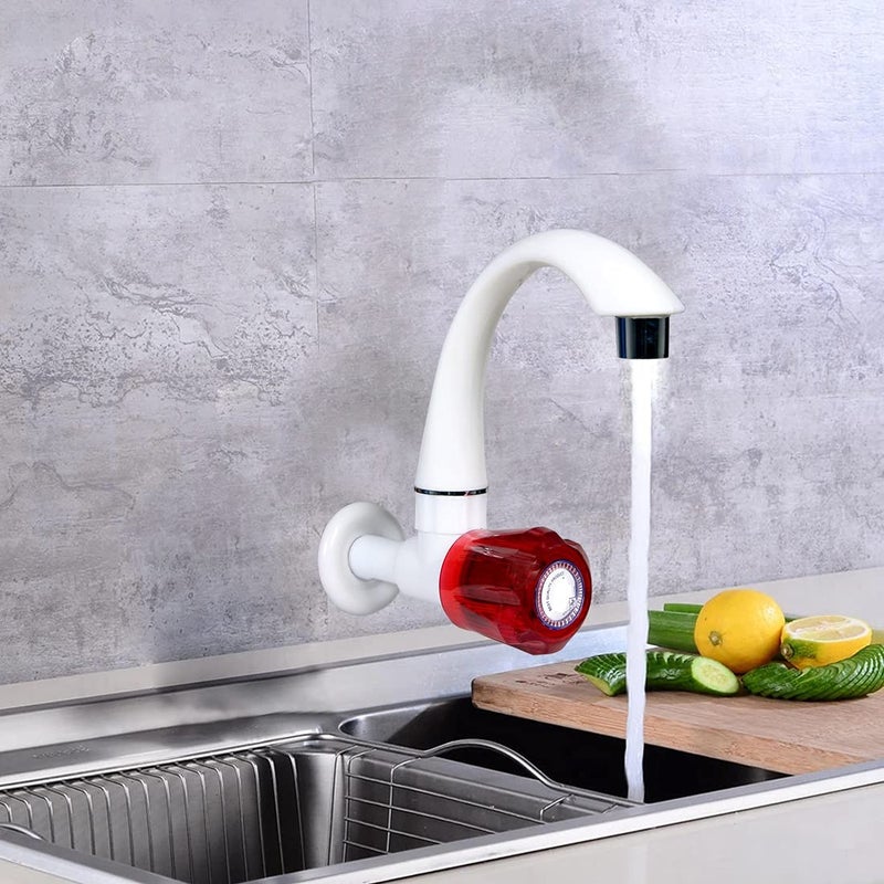 Techhark Heavy Duty PVC Long Neck Sink Cock Tap for KitchenBathroom Wash Basins Garden Outdoor Sink Faucet for Kitchen Sink Wall Mounted abs MaterialSink Tap Pack of 2 - Image 2