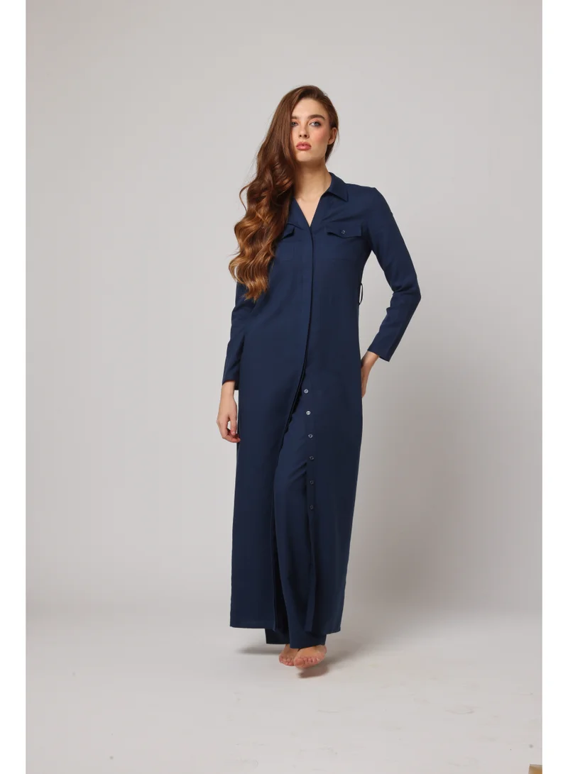 Ashita Fernandes High-Rise Linen Blend Trousers