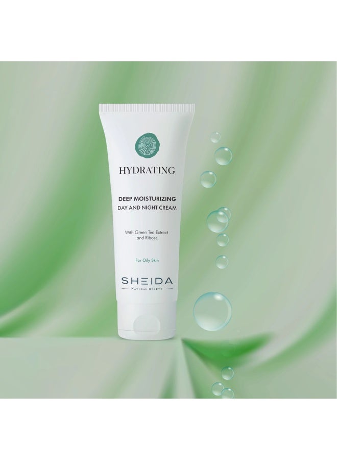 Sheida Hydrating Intensive Moisturizing Daily Care Cream 75ml - For Oily Skin - Image 4