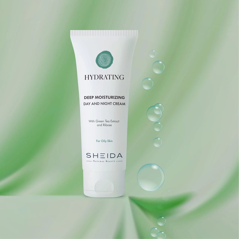 Sheida Hydrating Intensive Moisturizing Daily Care Cream 75ml - For Oily Skin - Image 3