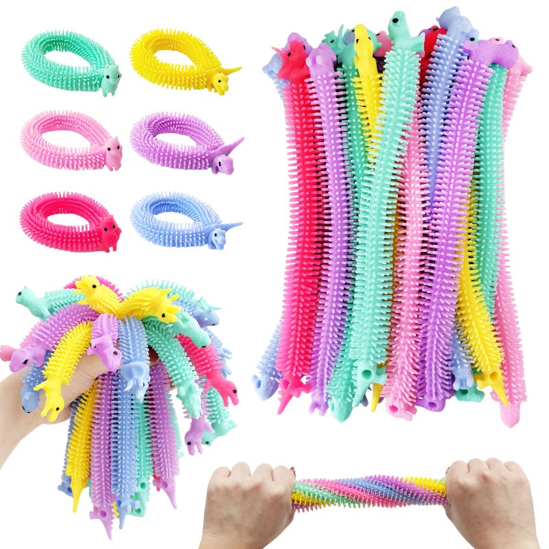 Juuxncgv 50 PCS Stretchy Fidget ToySensory Fidget Stretch ToysColorful Sensory Stress Fidget Toys for Kids and Adults Stress ReliefGoodie Bag FillersParty Favor - Image 3