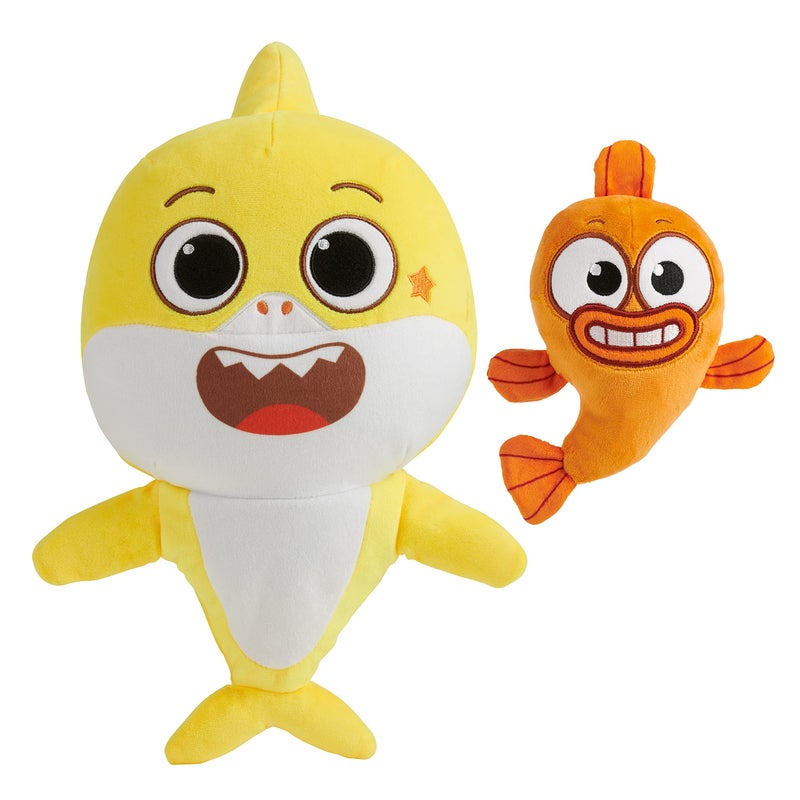 WowWee Baby Shark's Big Show! Sing & Swing Musical Plush Toys â€“ 2-Pack Includes Baby Shark and William Stuffed Animals - Image 1