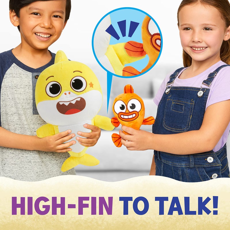 WowWee Baby Shark's Big Show! Sing & Swing Musical Plush Toys â€“ 2-Pack Includes Baby Shark and William Stuffed Animals - Image 4
