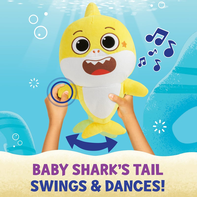 WowWee Baby Shark's Big Show! Sing & Swing Musical Plush Toys â€“ 2-Pack Includes Baby Shark and William Stuffed Animals - Image 3