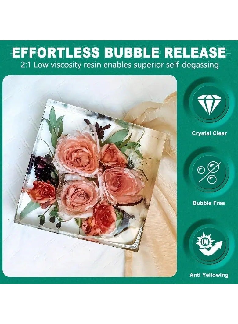 Ready For Chai راتنج الإيبوكسي بنسبة 2:1 1.5 كجم 8 ساعات تجفيف راتنج سريع التجفيف راتنج عالي الجودة سائل - Image 3