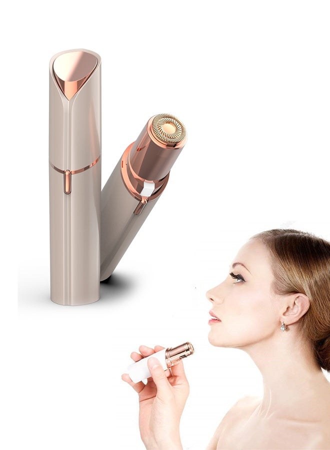 عبوة واحدة، جهاز إزالة الشعر بدون ألم باللون الأبيض (2.8 سم * 2.8 سم * 10.8 سم)، لإزالة شعر وجه النساء، ماكينة حلاقة كهربائية للوجه قابلة للشحن عبر USB، ومقص لتقليم الشفاه والذقن والذراعين للسيدات، محمولة، للاستخدام المنزلي، مناسبة لجميع المناسبات، هدية مثالية. - Image 1