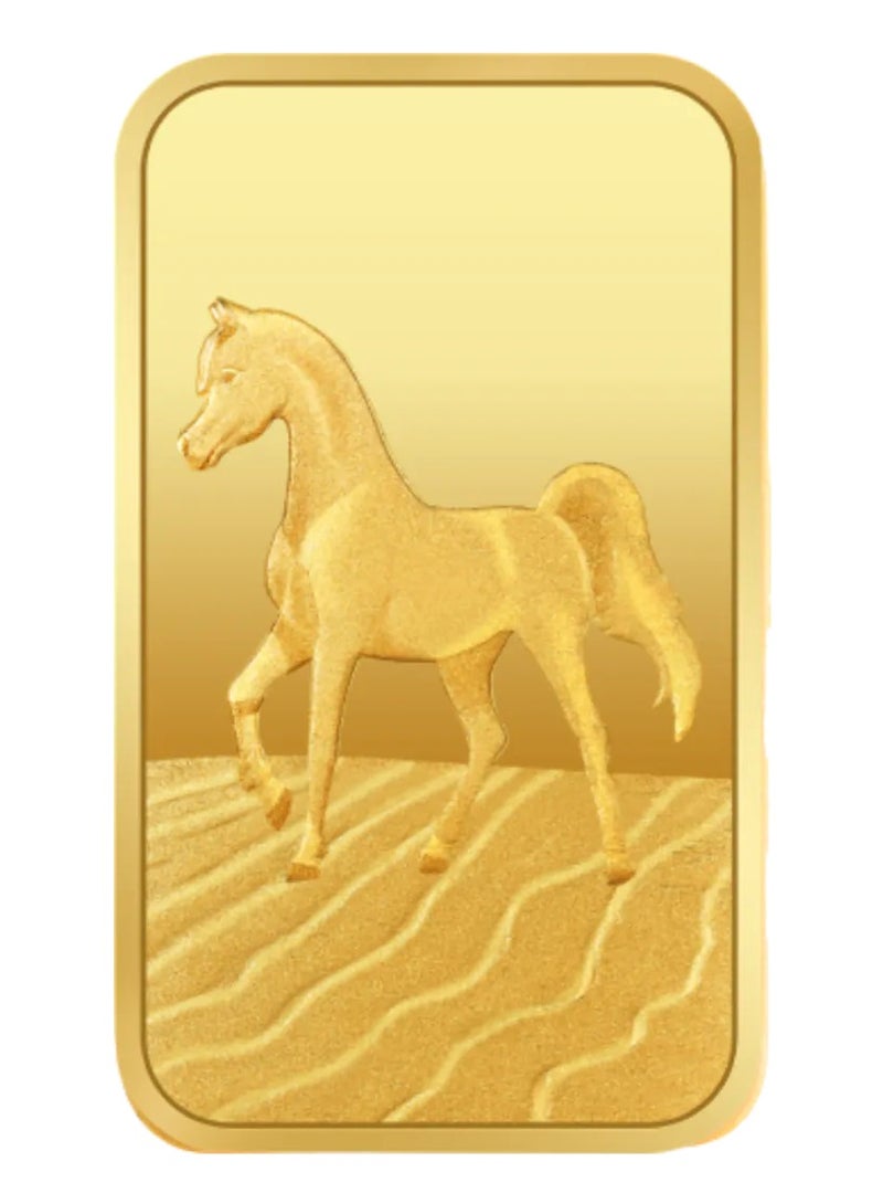 BTC 2.5g Gold Ingot 24K - Horse - Image 2