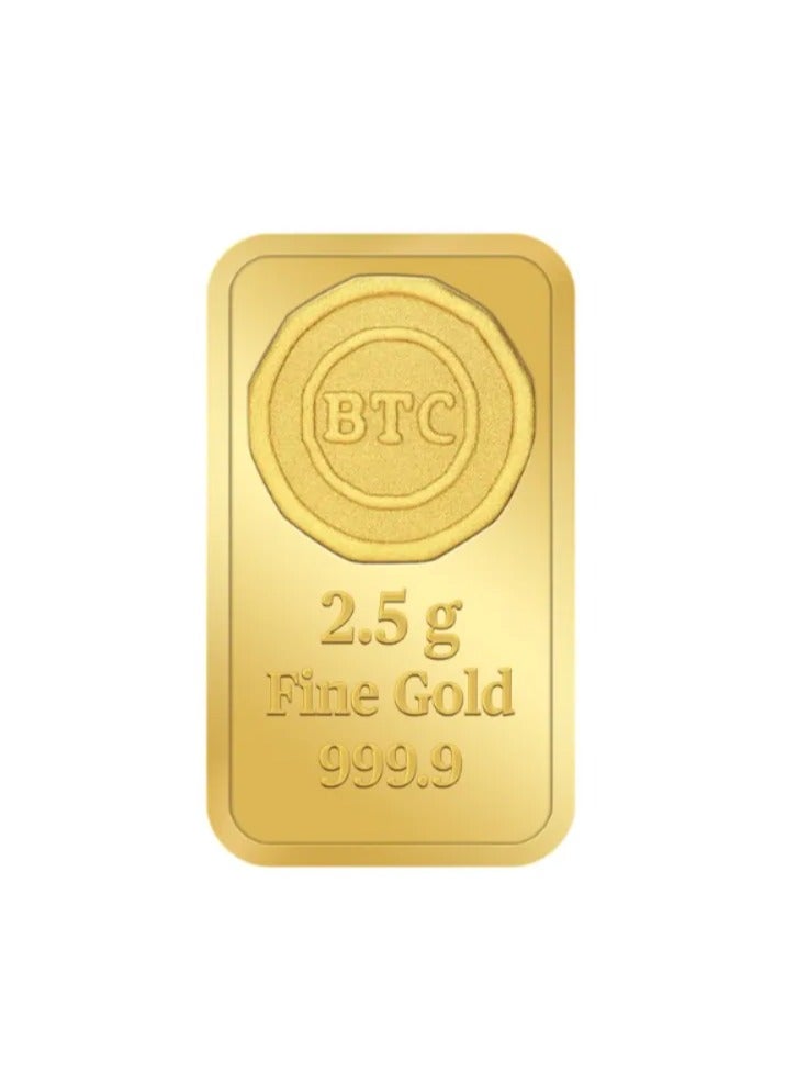 BTC 2.5g Gold Ingot 24K - Horse - Image 3
