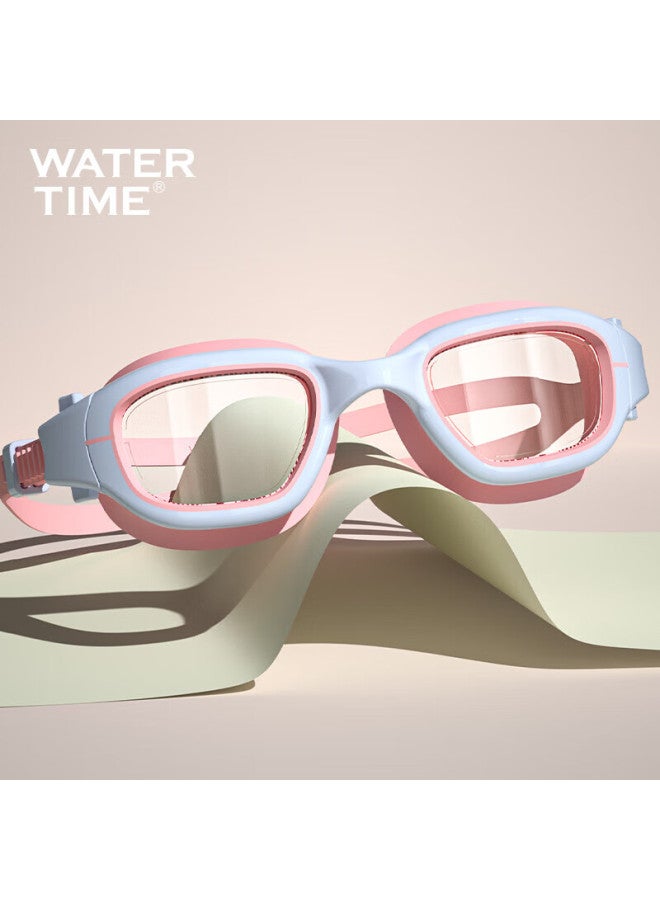 Watertime/shuichuan Children's Swimming Goggles, Large Frame For Boys And Girls, Waterproof, Anti-fog, High-definition Professional Swimming Glasses, Water Blue - Image 2