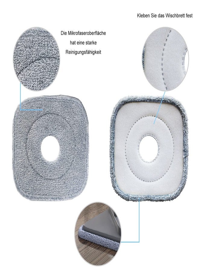 KZKR Square Spin Mop Head Replacement for KZKR,Mop Replace Head Squeeze Spin Mop Heads Replacements,Microfiber Mop Refills,Easy Cleaning Mop Head Replacement for Cleaning All Hard-surfaced Floor (4PCS) - Image 4