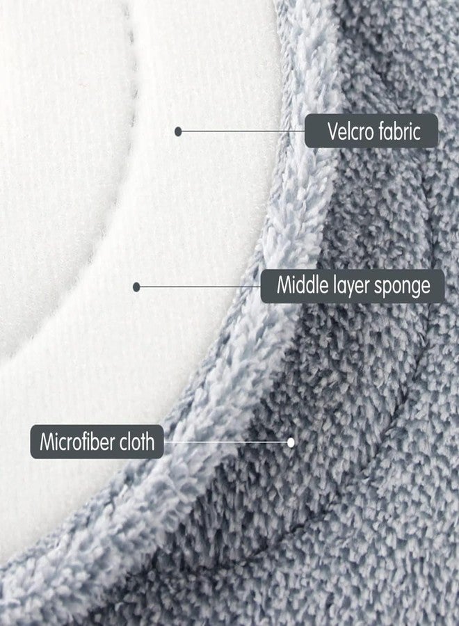 KZKR Square Spin Mop Head Replacement for KZKR,Mop Replace Head Squeeze Spin Mop Heads Replacements,Microfiber Mop Refills,Easy Cleaning Mop Head Replacement for Cleaning All Hard-surfaced Floor (4PCS) - Image 5