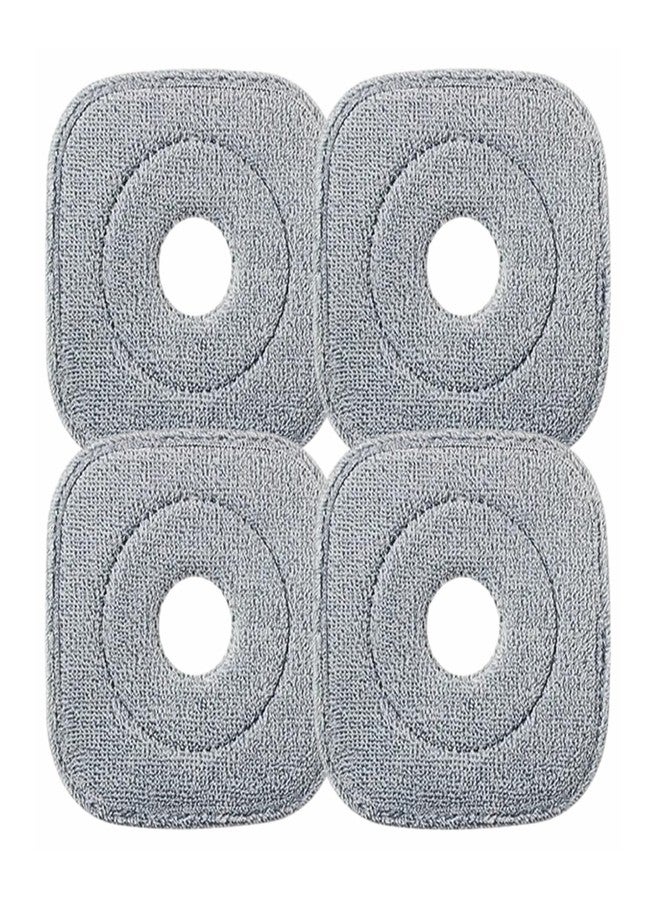 KZKR Square Spin Mop Head Replacement for KZKR,Mop Replace Head Squeeze Spin Mop Heads Replacements,Microfiber Mop Refills,Easy Cleaning Mop Head Replacement for Cleaning All Hard-surfaced Floor (4PCS) - Image 1