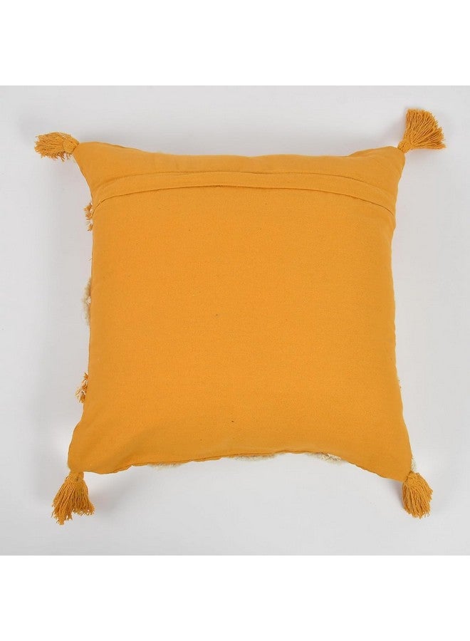 Furnistitchs Handmade Cotton Bohemian Home Decor Cushion Cover 24x24 inches / 60x60 cms - Boho Chic Couch Sofa Throw Living Room Bedroom Cushions (1, Yellow Diamonds) - Image 4