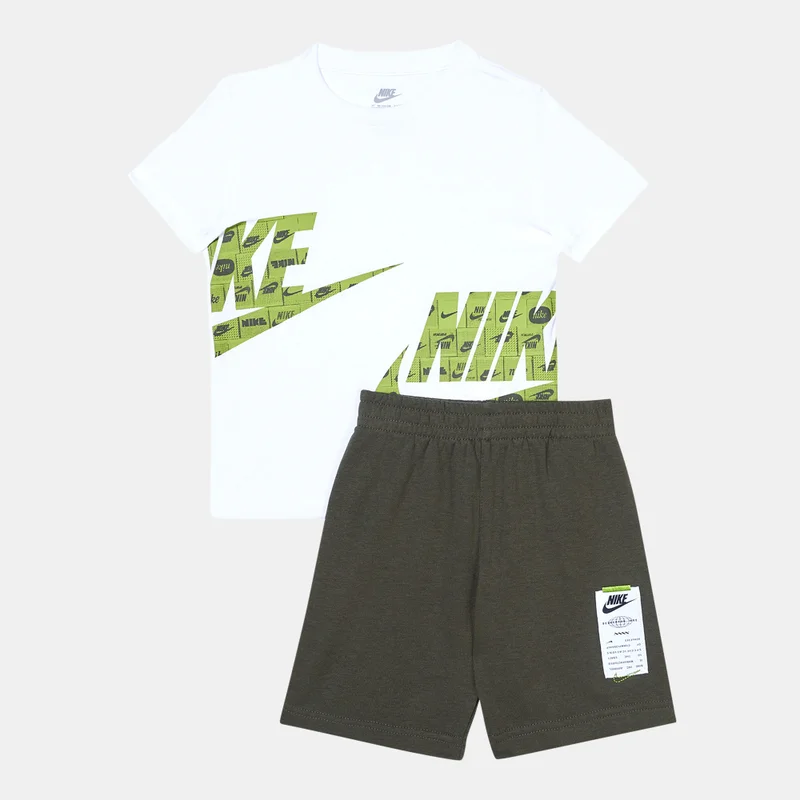 نايكي Kids' Sportswear T-Shirt and Shorts Set (Younger Kids)